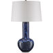 Kelmscott Gourd 31.5 inch 150 watt Reactive Blue Table Lamp Portable Light