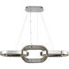 Catena LED 12 inch Chrome Foyer Light Ceiling Light in Firenze Clear