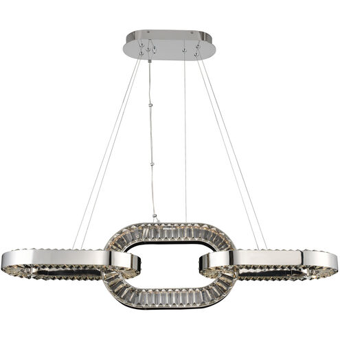 Catena LED 12 inch Chrome Foyer Light Ceiling Light in Firenze Clear