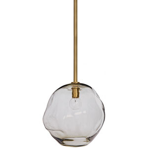 Molten 1 Light 9 inch Natural Brass Pendant Ceiling Light, Large