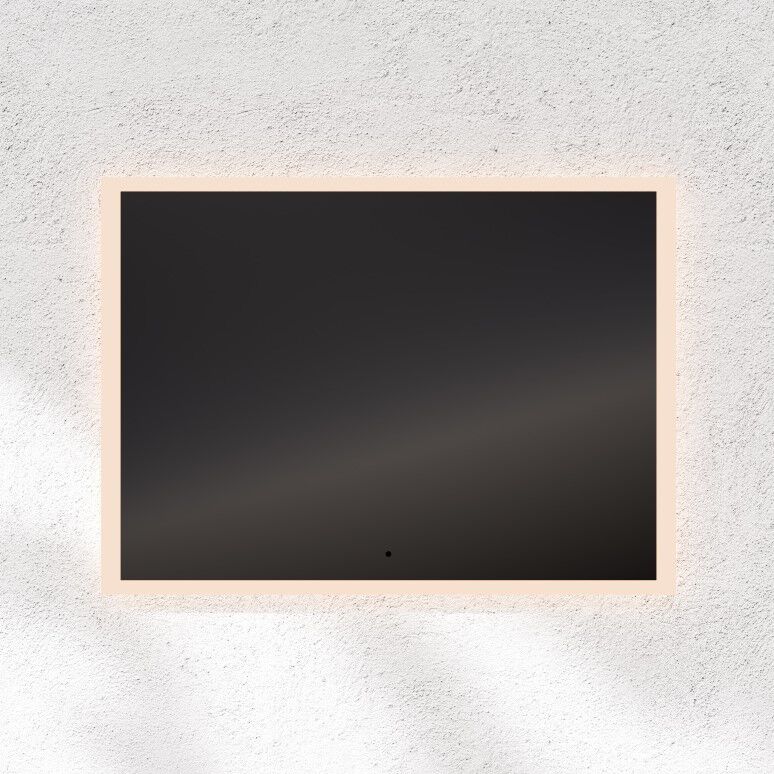 Starlight 36 X 24 inch Black LED Lighted Mirror, Vanita by Oxygen