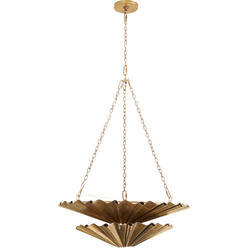 Katya 9 Light 28 inch Vintage Brass Chandelier Ceiling Light