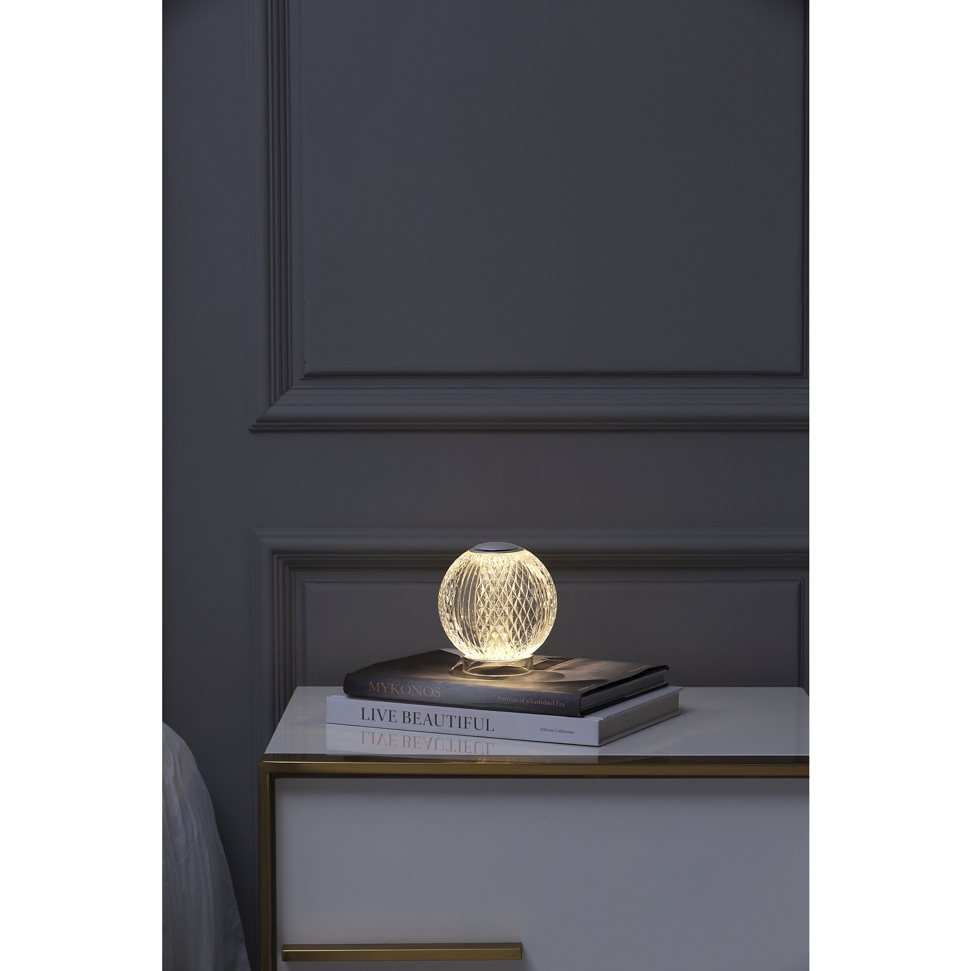 Marni 4.25 inch 2.00 watt Polished Nickel Table Lamp Portable Light