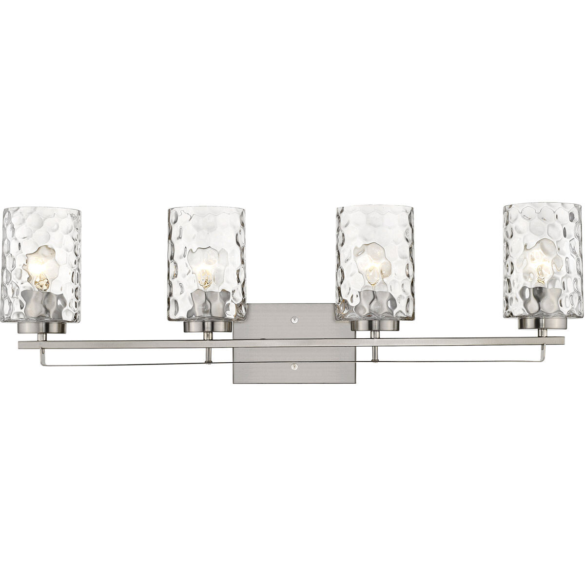 Livvy 4 Light 33 inch Satin Nickel Vanity Light Wall Light