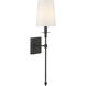 Calera 1 Light Coal Black Wall Sconce Wall Light