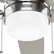 Anisten 44 inch Brushed Nickel with Matte Nickel/Light Grey Oak Blades Ceiling Fan