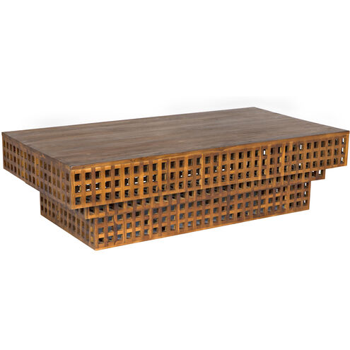 Flynn 66 X 34 inch Clear Coat Flat Coffee Table