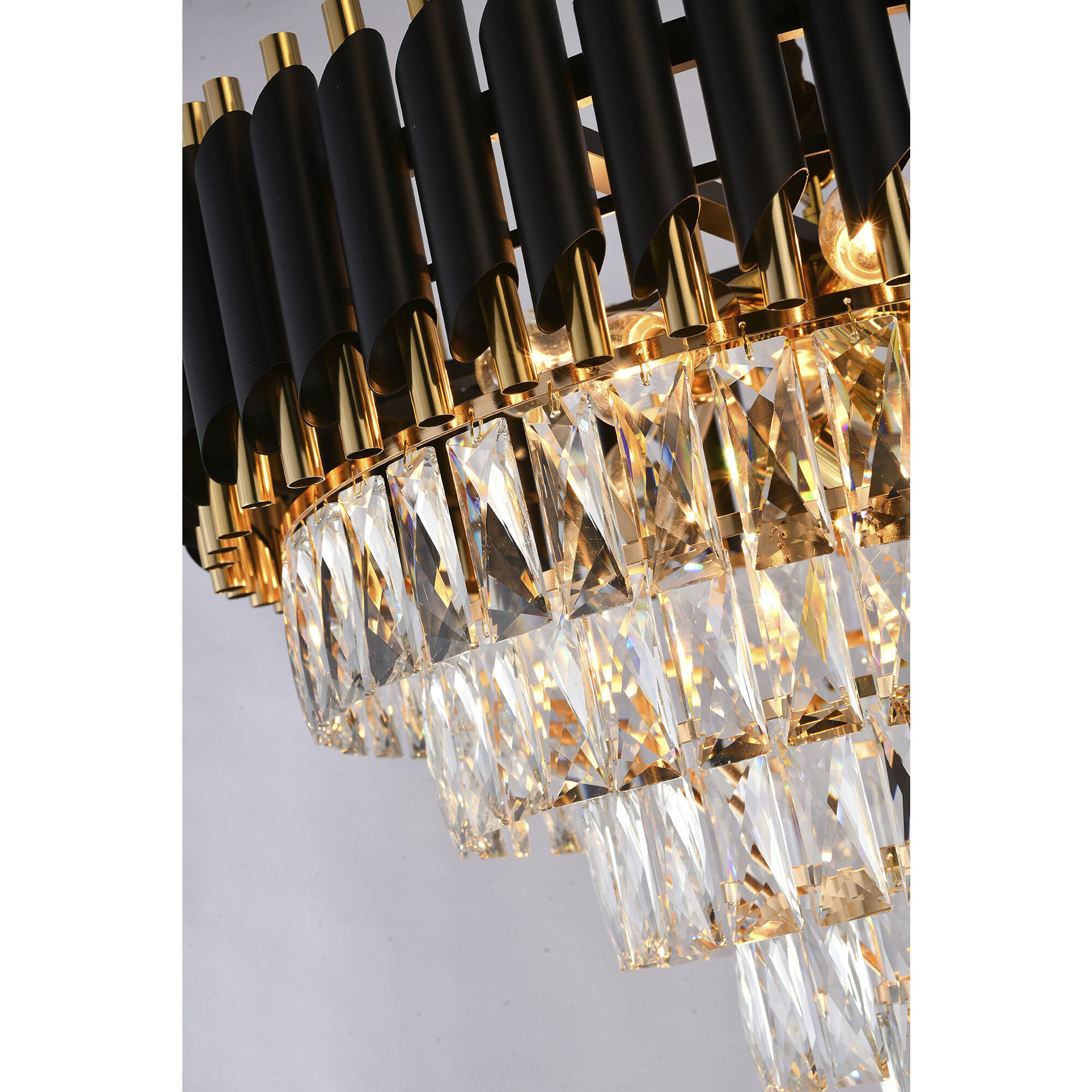 Canada 16 Light 32 inch Black and Gold Chandelier Ceiling Light