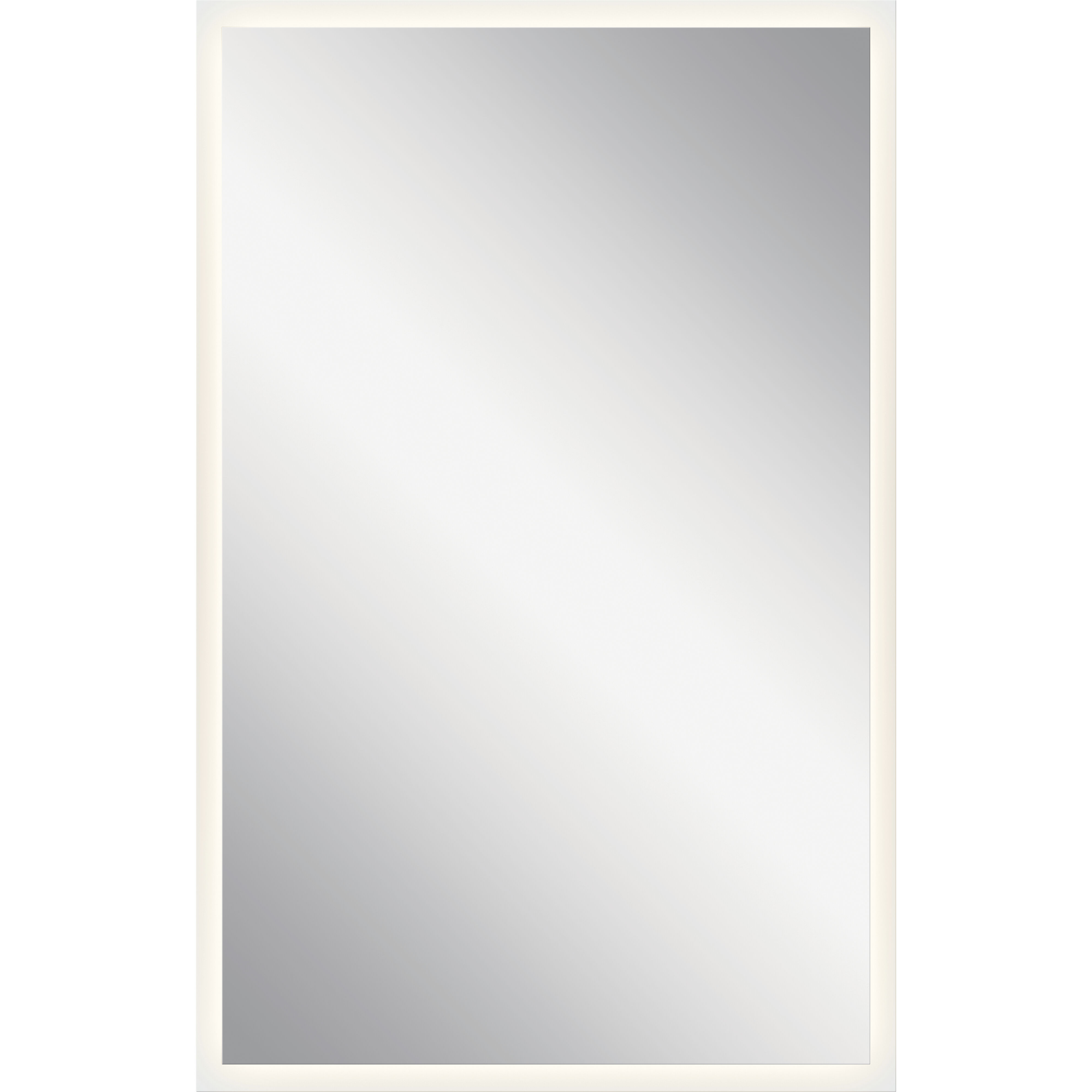 Ohio 39 X 25 inch Unfinished Wall Mirror, Backlight