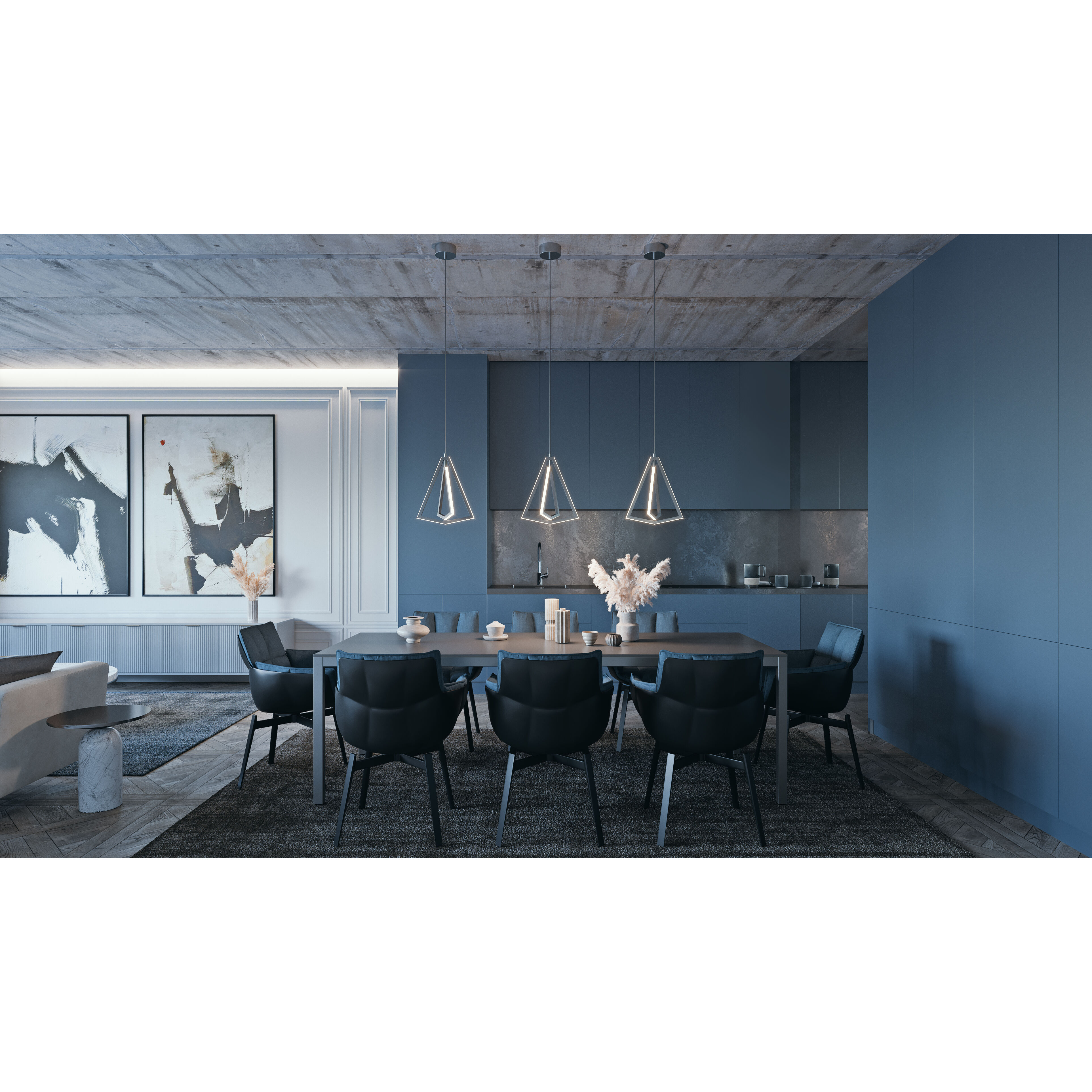 Gianna LED 13 inch Satin Nickel Pendant Ceiling Light