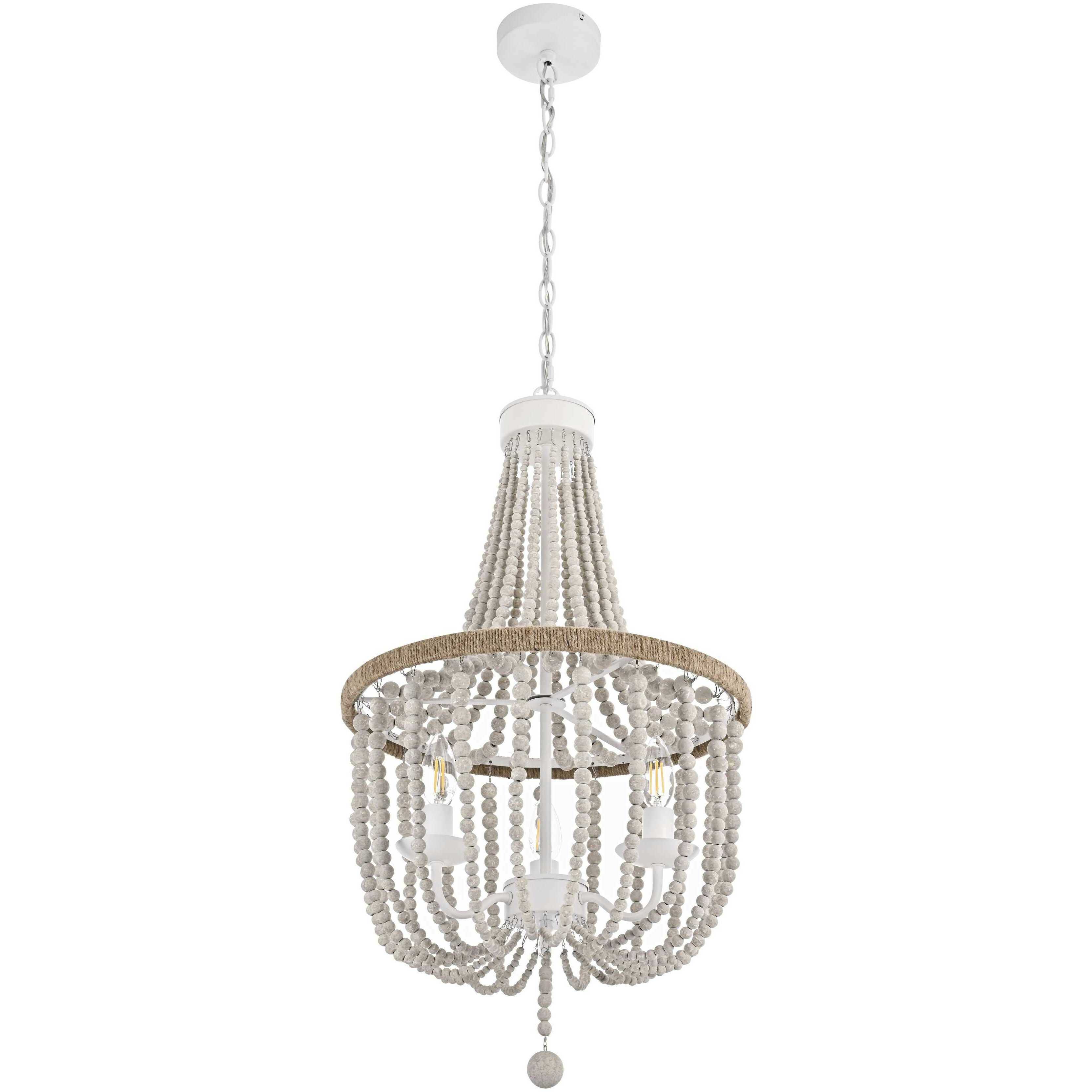 Jolie 3 Light 16 inch Antique White Pendant Ceiling Light