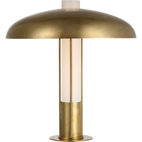 Kelly Wearstler Troye 19 inch 12 watt Antique-Burnished Brass Table Lamp Portable Light, Medium