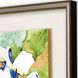 Florals Collection Silver Leaf Wood Shadow Box Style With Gold Wash Edging And Black Side Framed Art