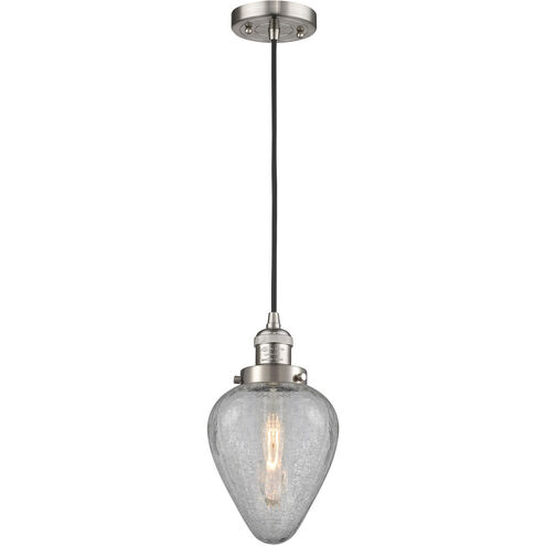 Franklin Restoration Geneseo 1 Light 7 inch Brushed Satin Nickel Mini Pendant Ceiling Light, Franklin Restoration