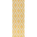 Fallon 96 X 30 inch Mustard, Cream, Medium Gray Rug