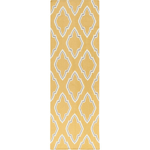 Fallon 96 X 30 inch Mustard, Cream, Medium Gray Rug