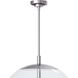 Cafe 4 Light 20 inch Polished Nickel Pendant Ceiling Light, Large