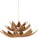 Cubana 12 Light 56.25 inch Coco Cream Three-Tier Chandelier Ceiling Light