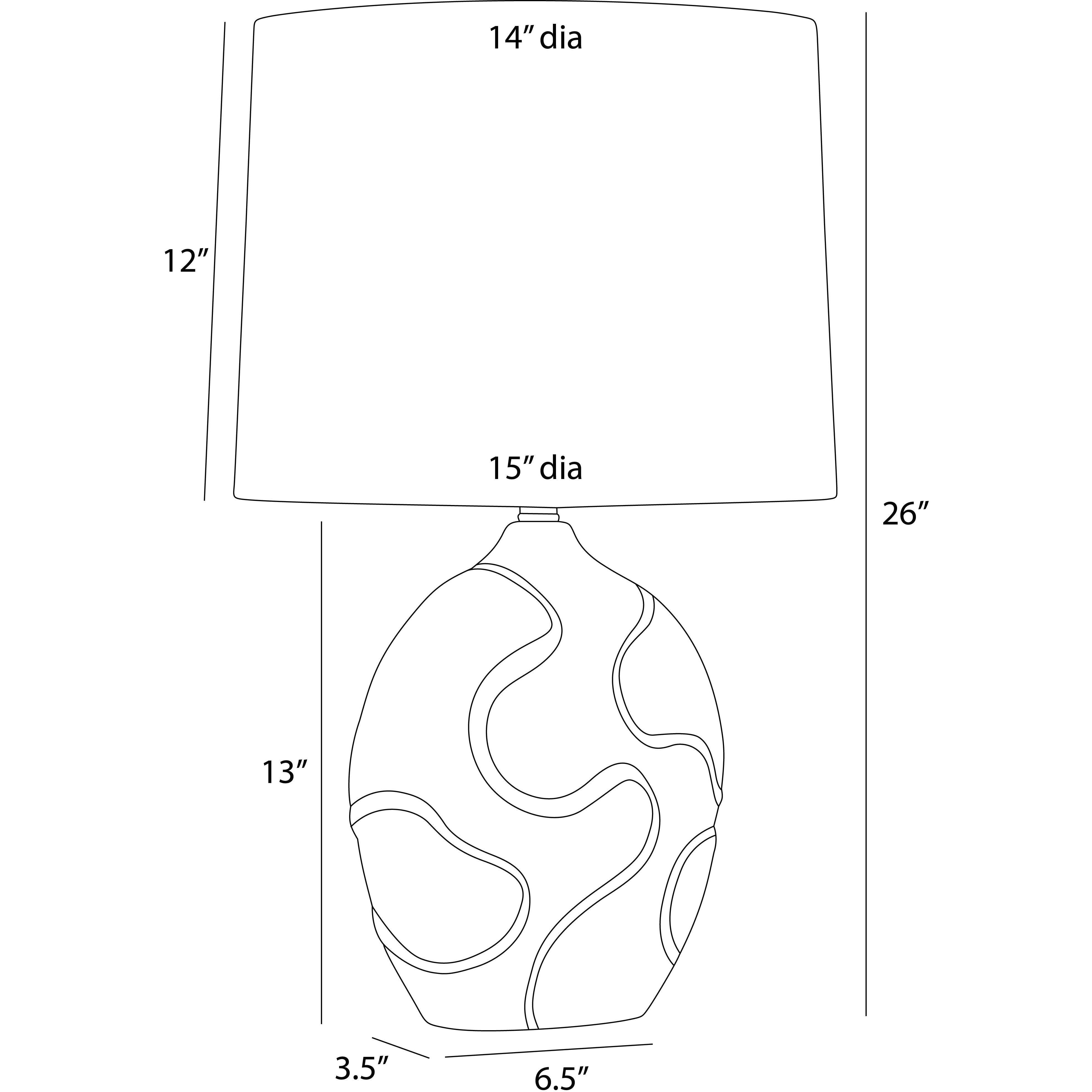 Ismay 26 inch 150.00 watt Obsidian Reactive and Antique Brass Table Lamp Portable Light