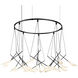 Suspenders LED 54 inch Satin Black Suspension Ceiling Light
