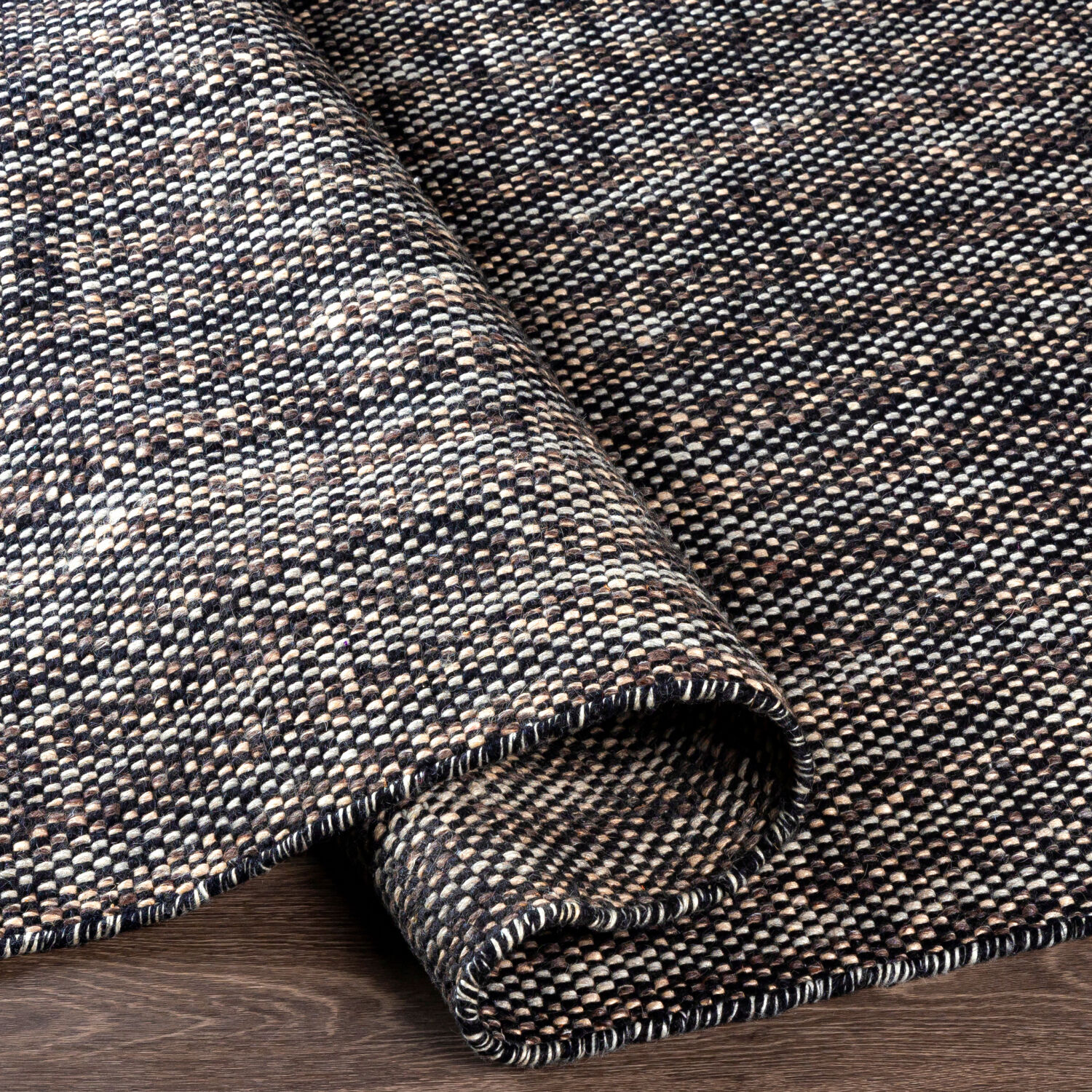 Reliance 90 X 60 inch Black Rug in 5 x 8, Rectangle