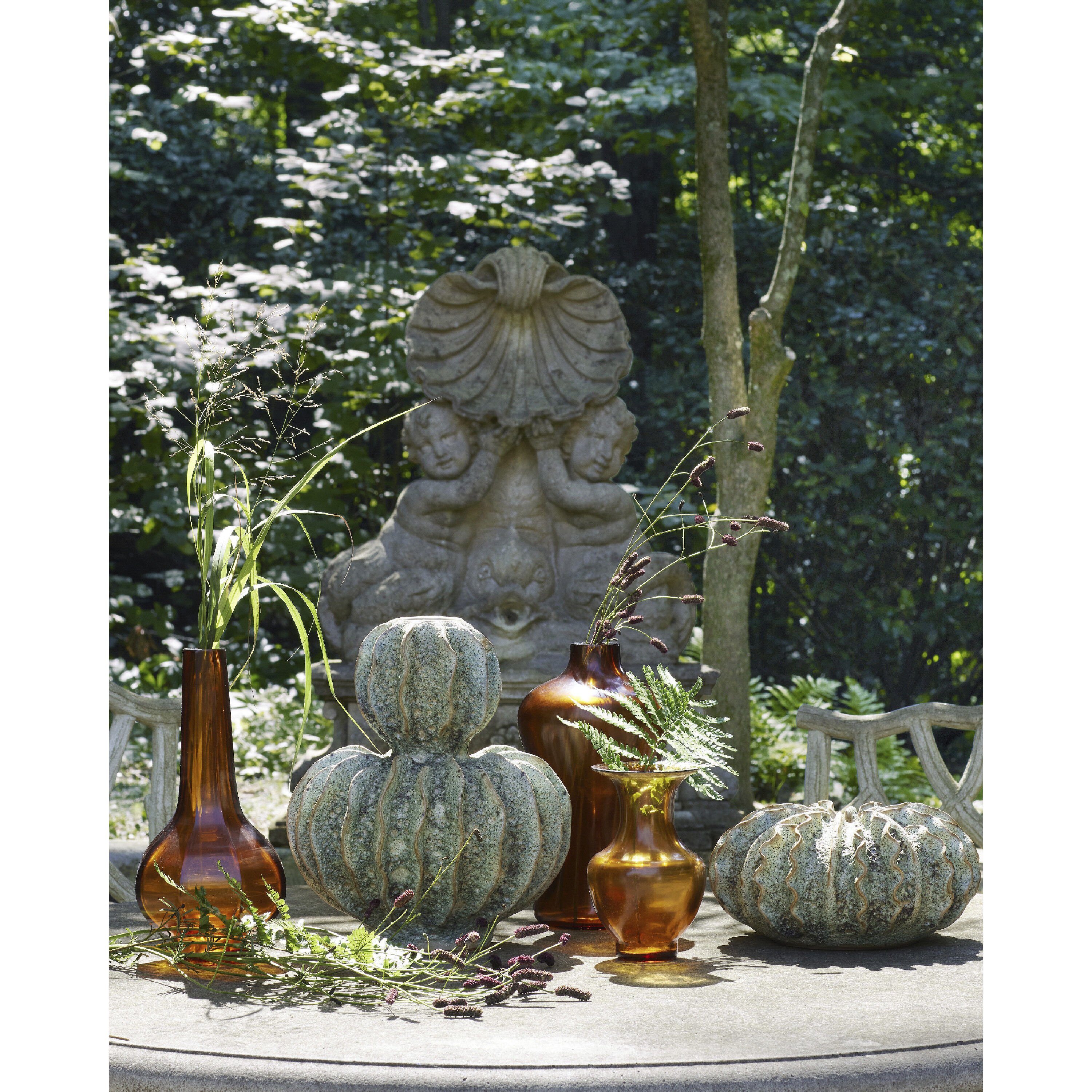 Sunken Boat 13.25 X 6.75 inch Wings Vase