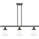 Ballston Small Cone LED 36 inch Oil Rubbed Bronze Island Light Ceiling Light in Matte White Glass, Ballston