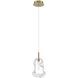 Norah 1 Light 5.5 inch Gold Standard Pendant Ceiling Light in Clear