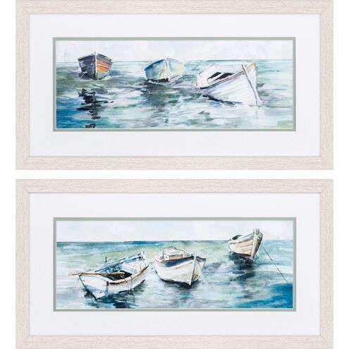 Waterside Collection Teal Framed Art