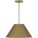 Jaz LED 21.88 inch Painted Brass Pendant Ceiling Light