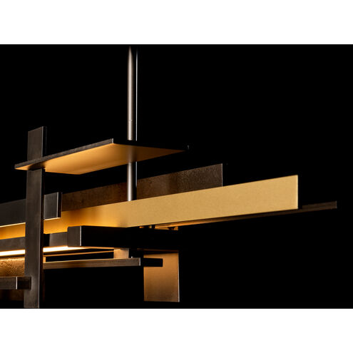 Planar LED 9 inch Bronze/Natural Iron Pendant Ceiling Light