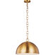 ED Ellen DeGeneres Whare 1 Light 15 inch Burnished Brass Pendant Ceiling Light