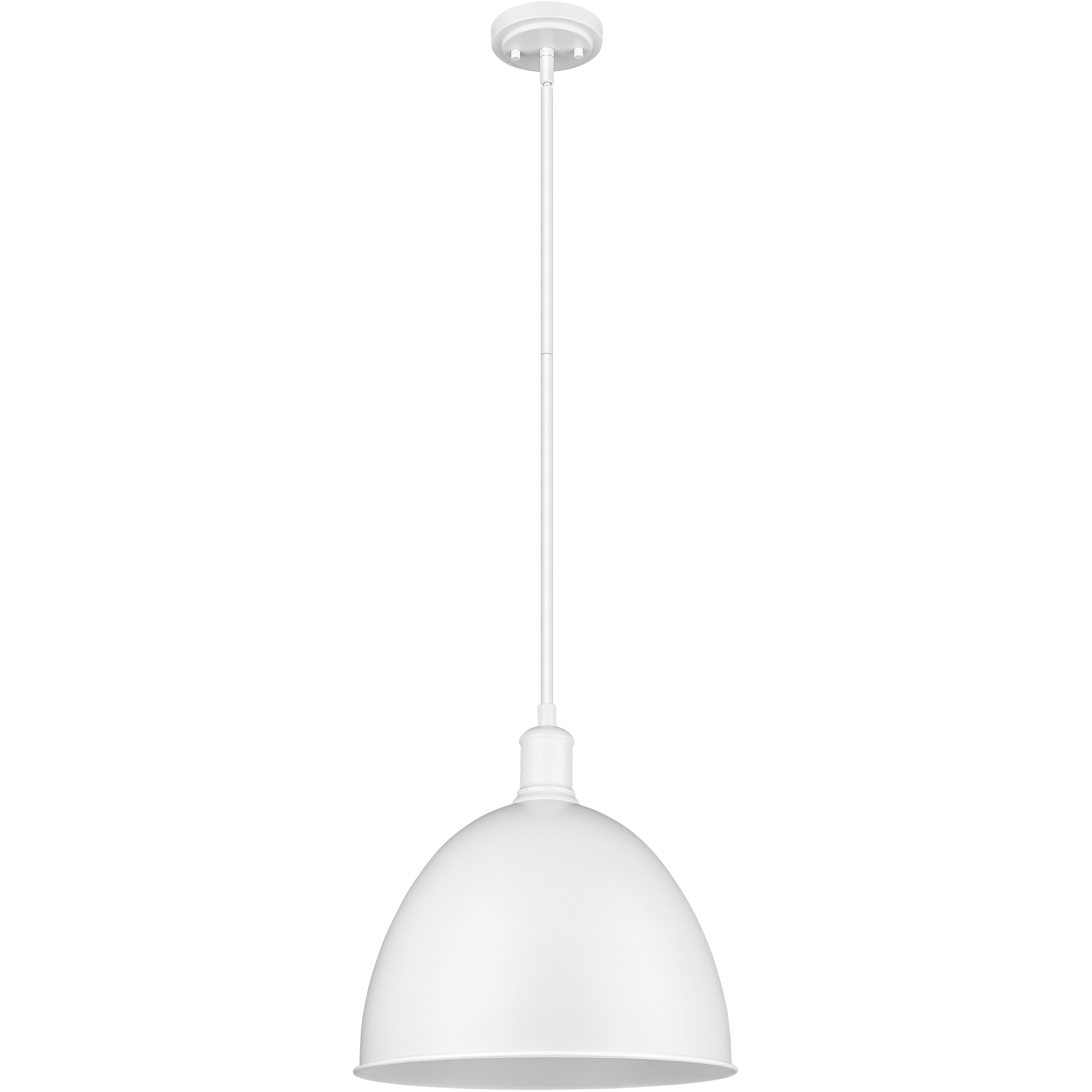 Sawyer 1 Light 12.5 inch Satin White Pendant Ceiling Light