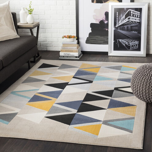 City 67 X 47 inch Mustard Rug in 4 X 6, Rectangle