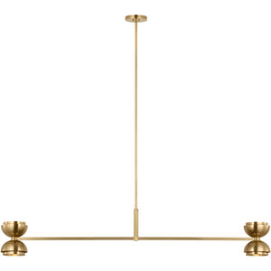 Sean Lavin Shanti 2 Light 60 inch Natural Brass Linear Chandelier Ceiling Light