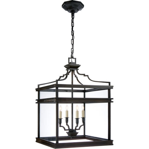 Chapman & Myers Mykonos 4 Light 17.25 inch Aged Iron Lantern Pendant Ceiling Light, Medium