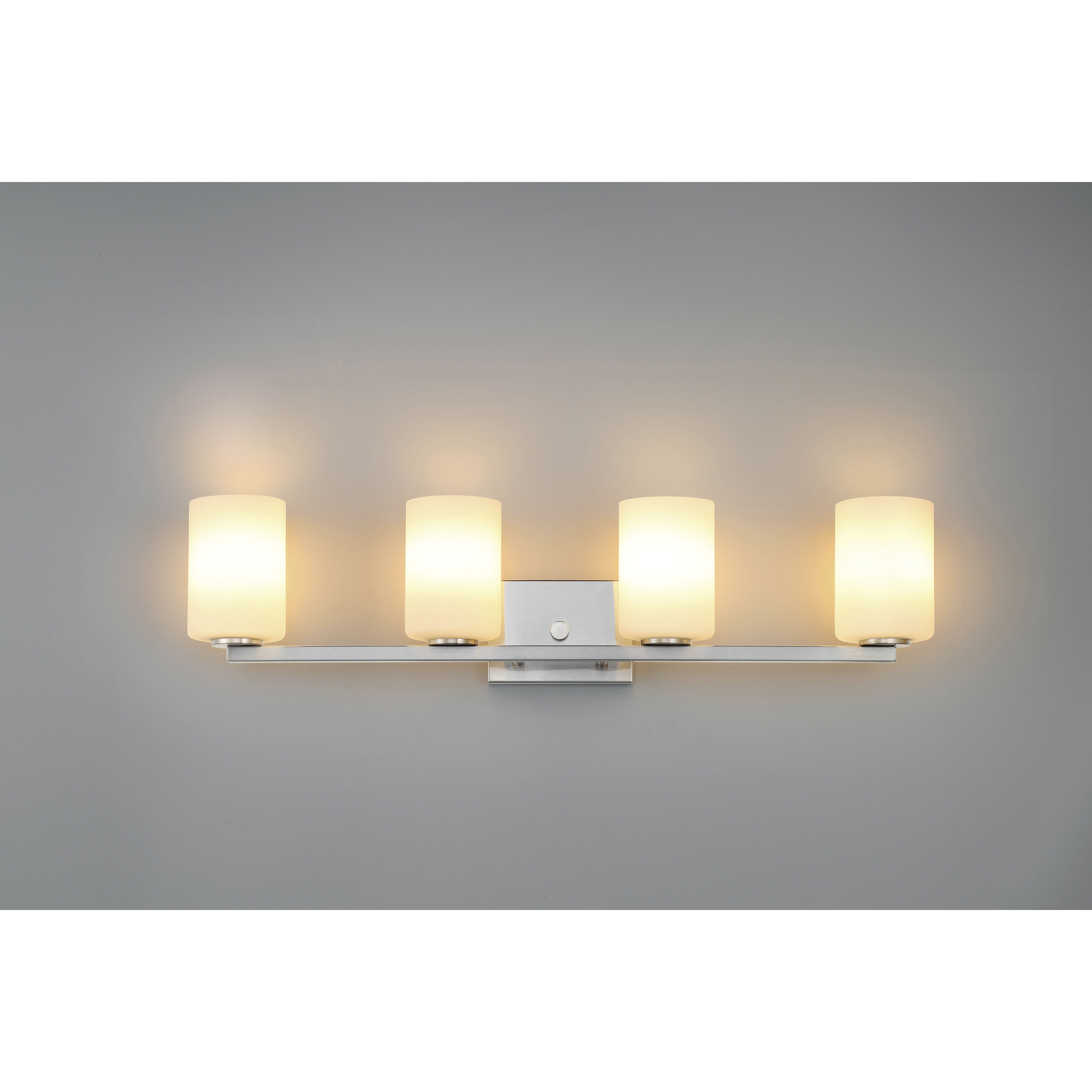 Sienna 30 inch Brushed Steel Bath Vanity Light Wall Light