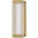 Zayde LED 16 inch Heritage Brass Outdoor Wall Mount