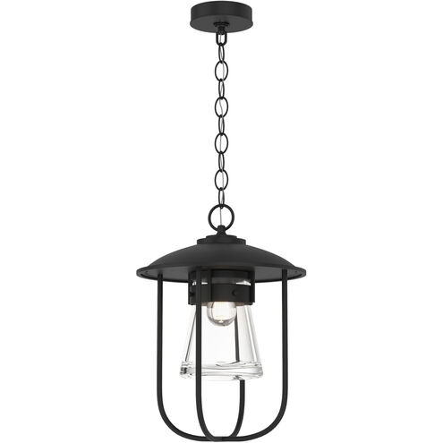 Erlenmeyer 1 Light 12.1 inch Coastal Black Outdoor Pendant