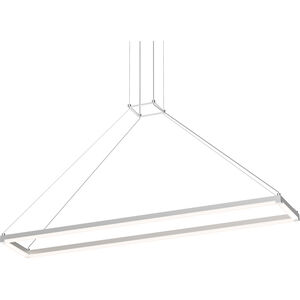 Stix Rectangle LED 47 inch Bright Satin Aluminum Pendant Ceiling Light