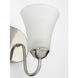Classic 2 Light 13 inch Brushed Nickel Bath Vanity Wall Light