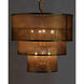 Arena 8 Light 20 inch Antique Brass Pendant Ceiling Light