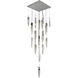 Canada 25 Light 27.56 inch Chrome Chandelier Ceiling Light