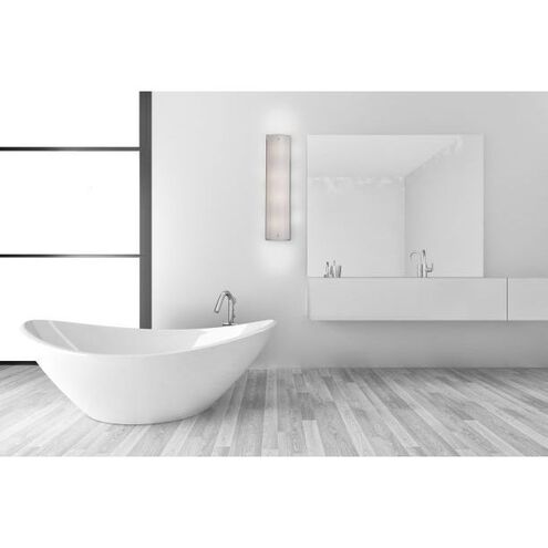 Textured Glass 2 Light 6 inch Graphite Cover Sconce Wall Light in Ivory Wisp