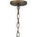 Tucker 4 Light 22 inch French Bronze Pendant Ceiling Light