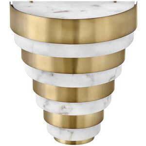 Lisa McDennon Echelon LED 12 inch Heritage Brass Indoor Wall Sconce Wall Light