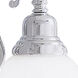 French Regency 1 Light 6 inch Polished Chrome Single Sconce Wall Light