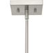 Boundary 4 Light 30 inch Brushed Nickel Chandelier Ceiling Light, Design Series