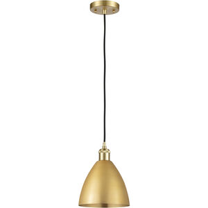 Ballston Dome LED 7.5 inch Satin Gold Mini Pendant Ceiling Light