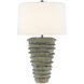Sunken 29.5 inch 150 watt Green Moss Table Lamp Portable Light